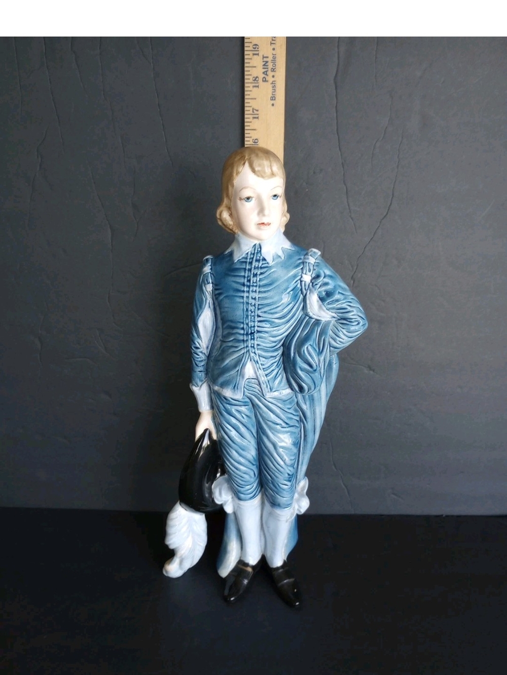 Vintage Holland Mold Blue Boy 16" Statue See Description